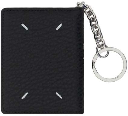 Maison Margiela Black Calf Leather Bos Taurus Keychain