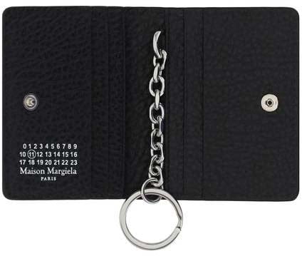 Maison Margiela Black Calf Leather Bos Taurus Keychain
