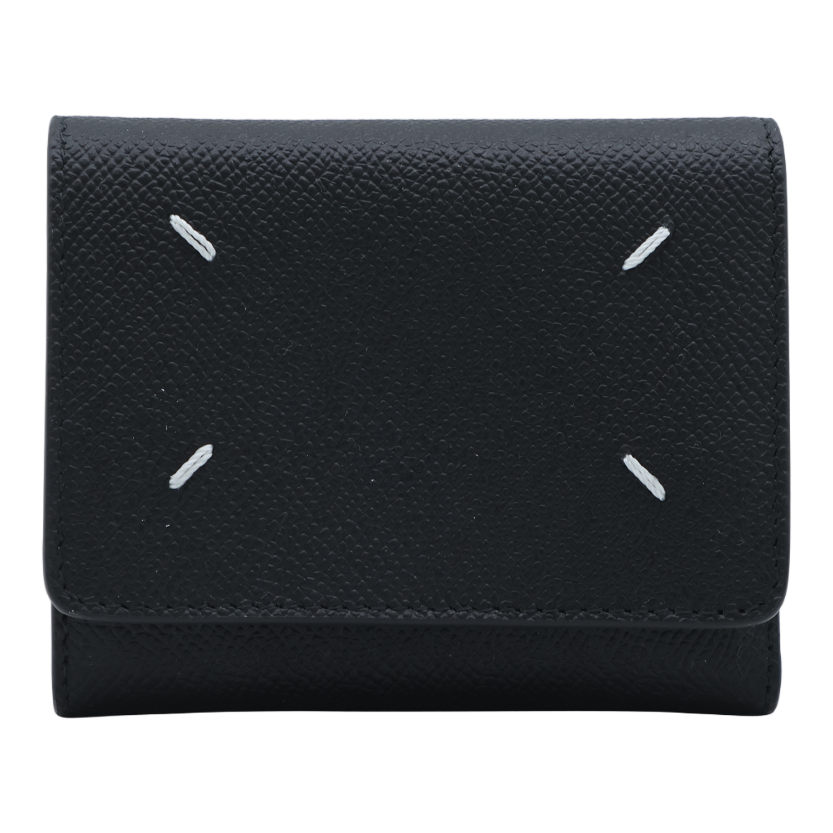Textured Pebbled Wallet with Distinctive Stitching