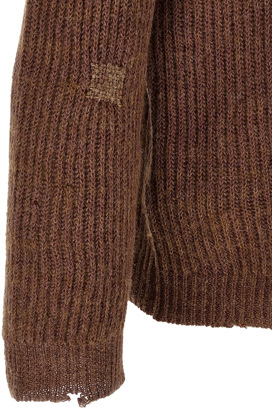 Maison Margiela Brown Linen Cardigan