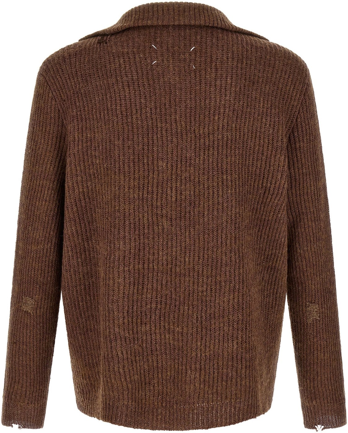 Maison Margiela Brown Linen Cardigan