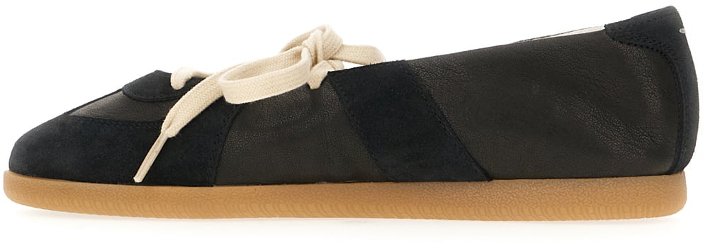 Maison Margiela Black leather ballerinas
