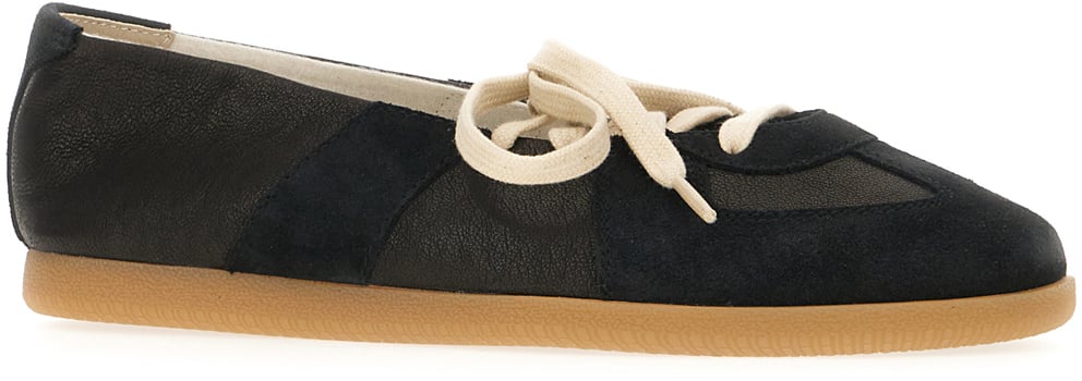Maison Margiela Black leather ballerinas