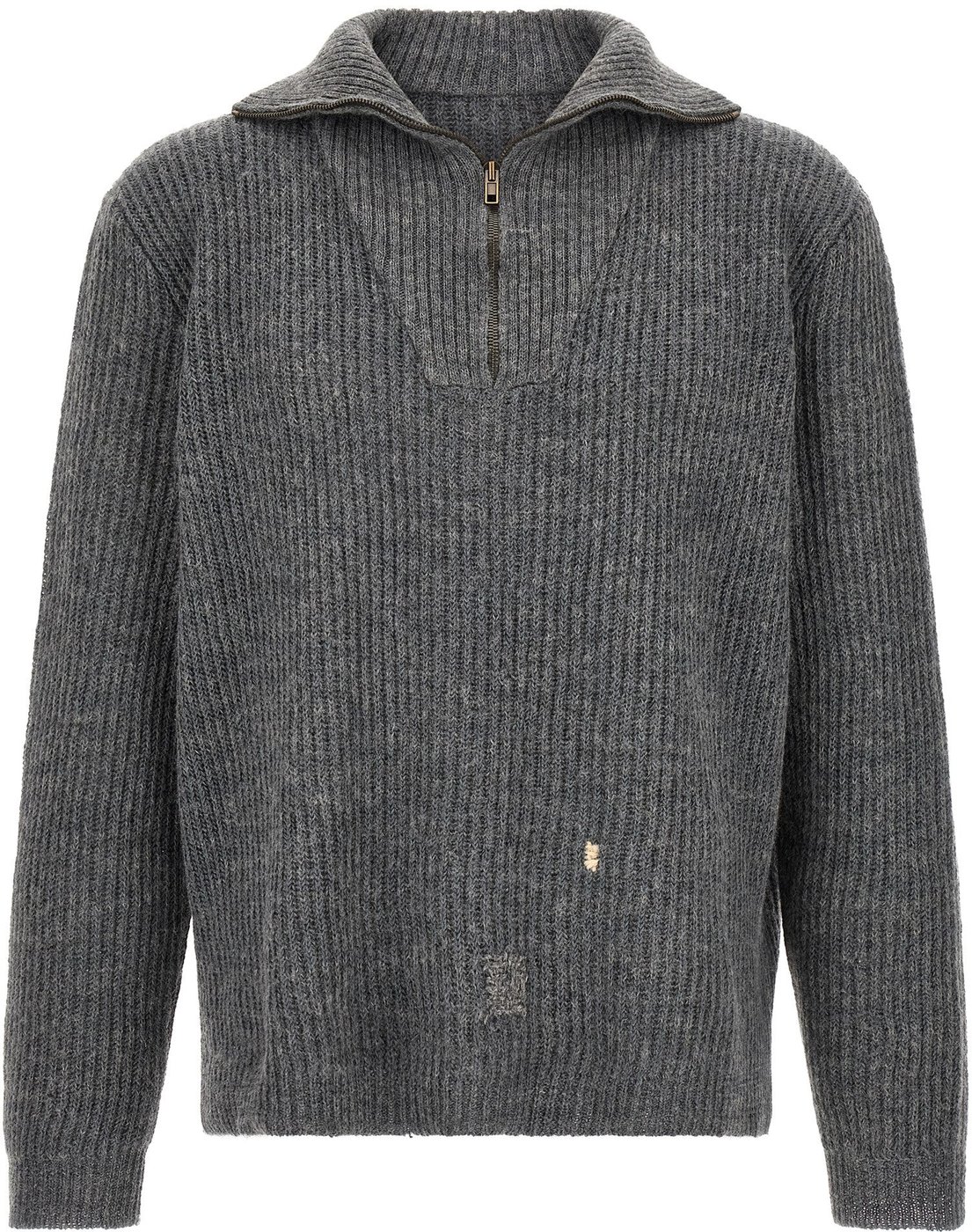 Maison Margiela Gray Linen Cardigan