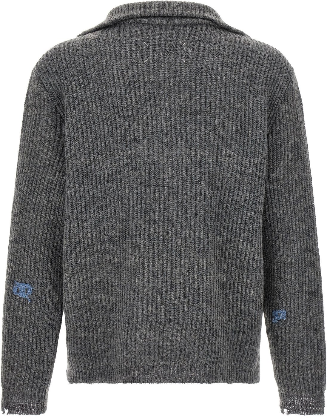 Maison Margiela Gray Linen Cardigan