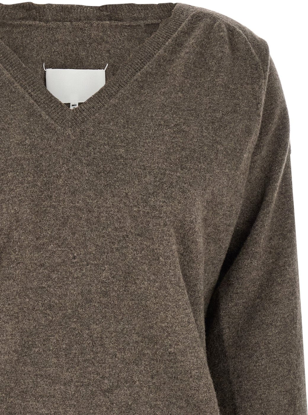 Maison Margiela Brown Virgin Wool Cardigan