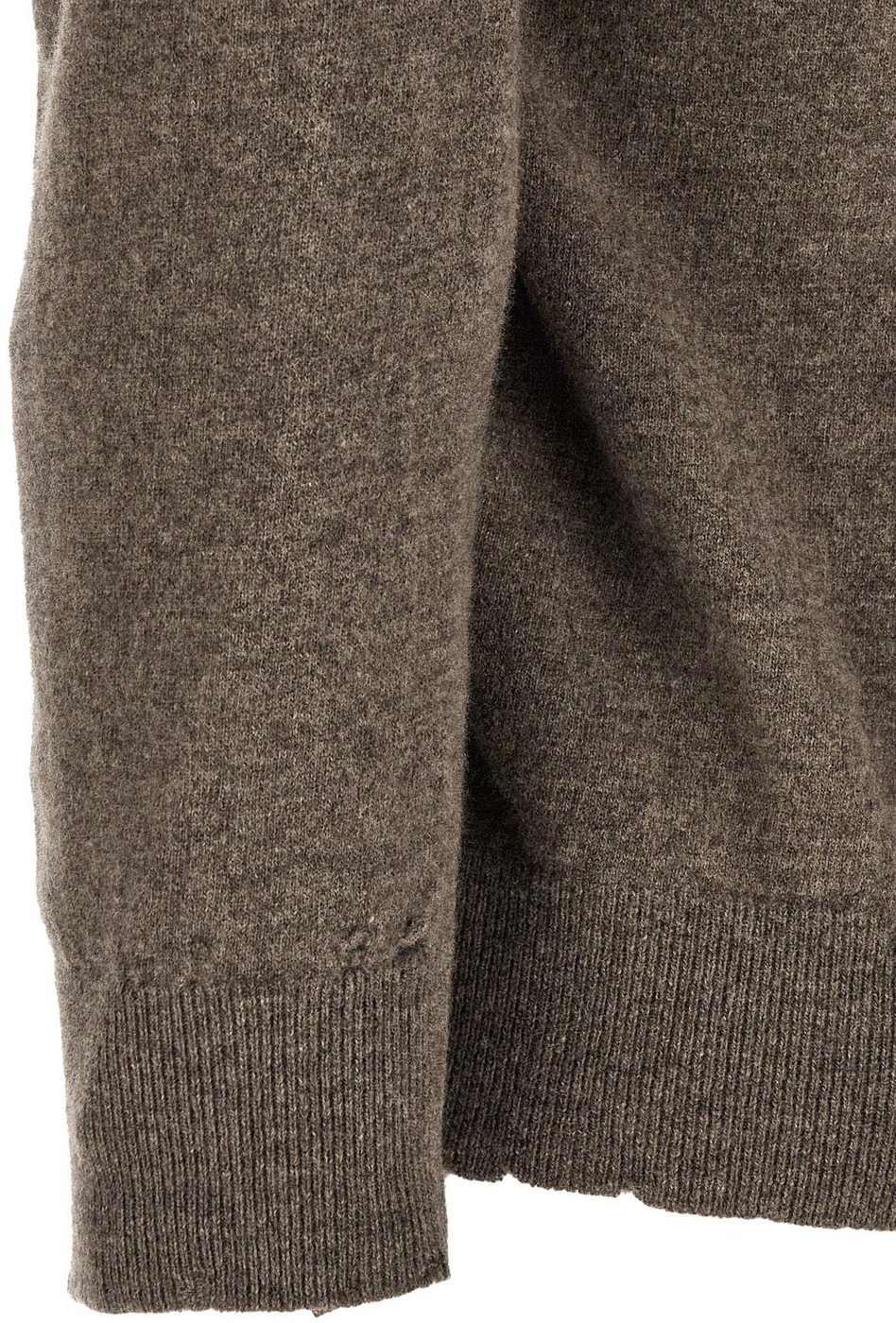 Maison Margiela Brown Virgin Wool Cardigan