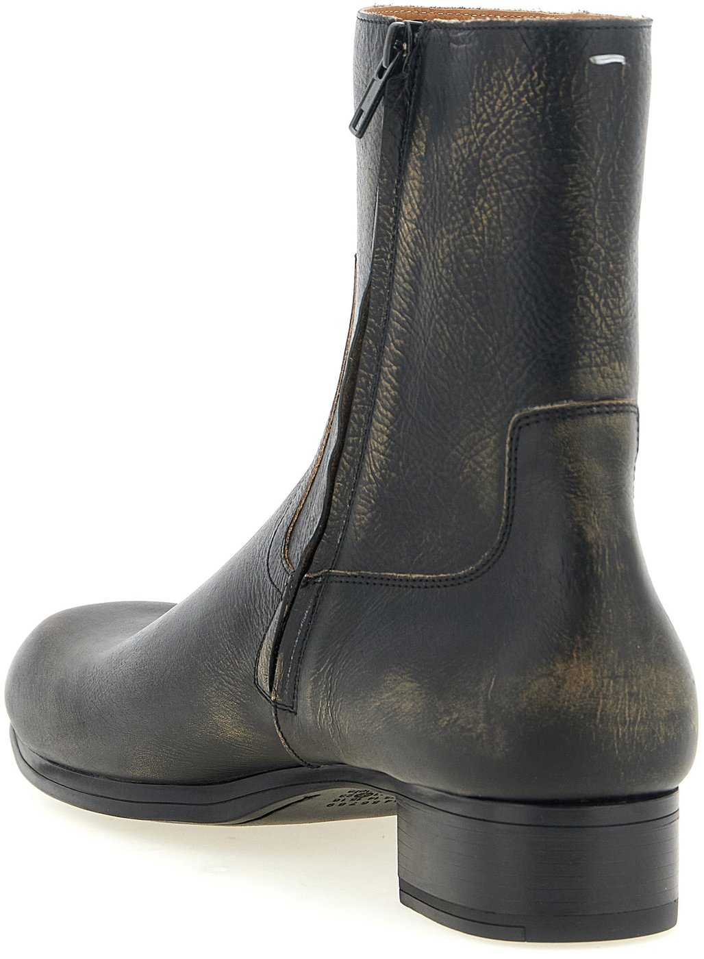 Maison Margiela Black Calfskin Ankle Boots