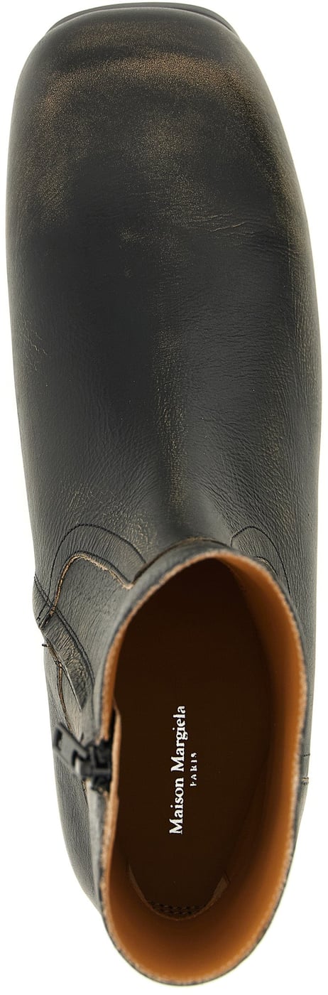 Maison Margiela Black Calfskin Ankle Boots