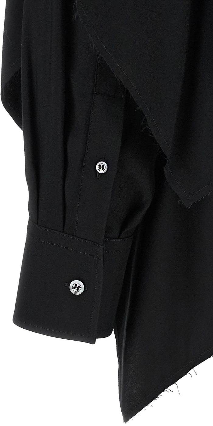 Maison Margiela Black Viscose Blouse