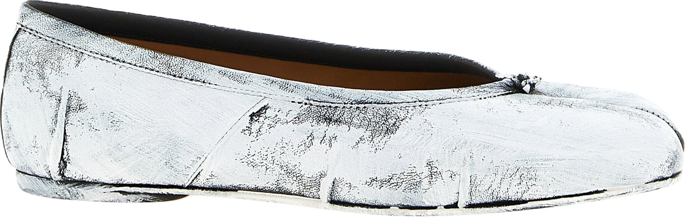 Maison Margiela White Lambskin Ballet Flats