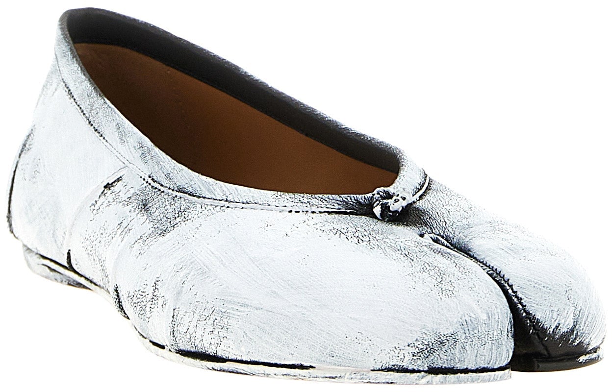 Maison Margiela White Lambskin Ballet Flats