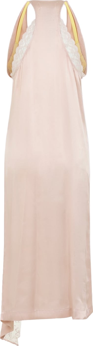 Maison Margela Lace Slip Midi Dress