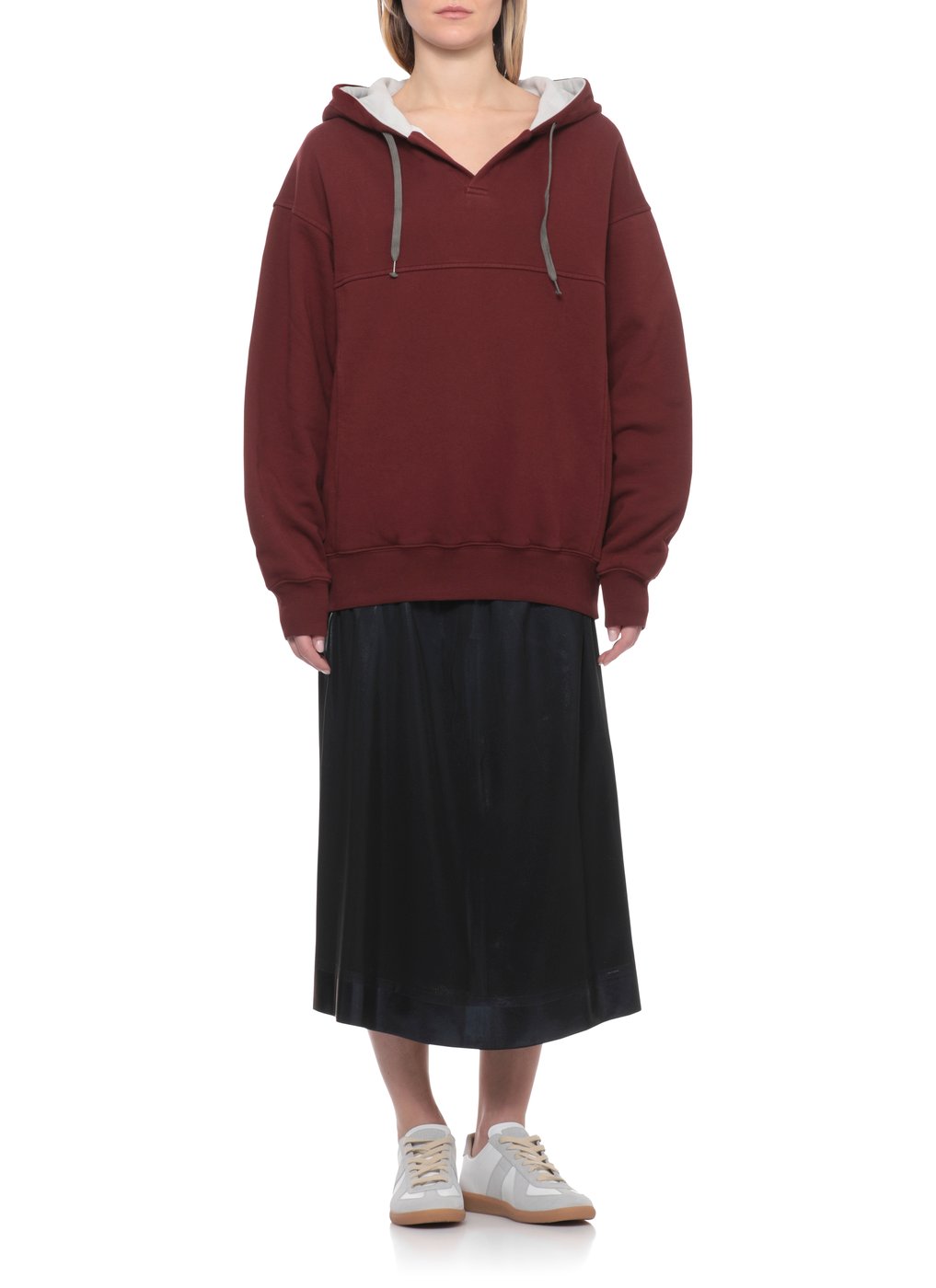Red Cotton Kangaroo Hoodie
