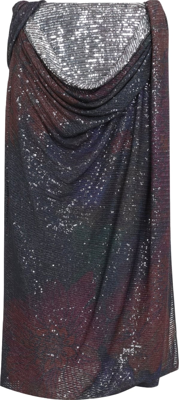 Maison Margiela Sequins Draped Maxi Skirt