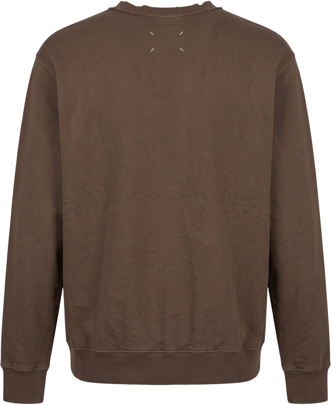 Cotton sweater with V-neck