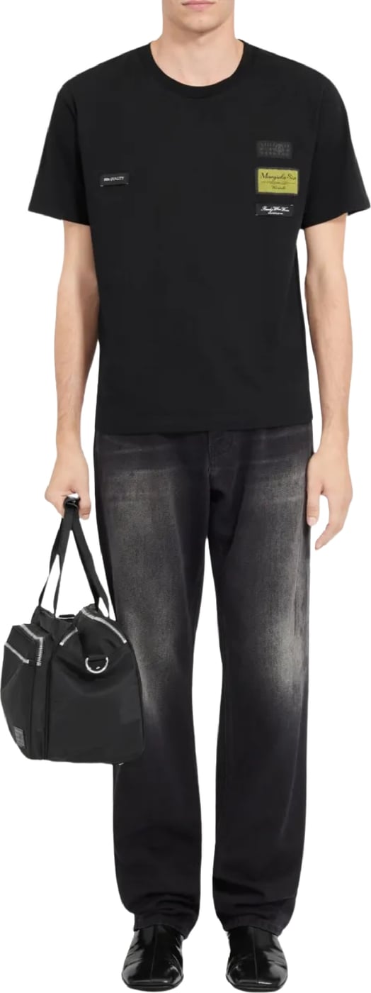 MM6 Maison Margiela Patch-Detail T-shirt Black