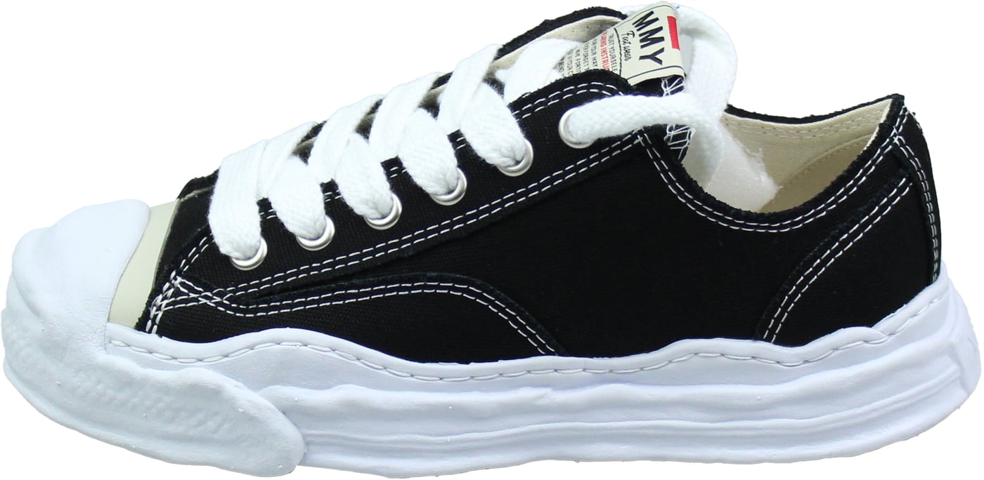 Maison Mihara Yasuhiro Hank OG Sole Canvas Low 'Zwart'