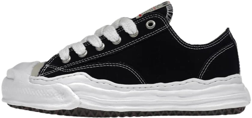 Maison Mihara Yasuhiro Hank OG Sole Canvas Low 'Zwart'