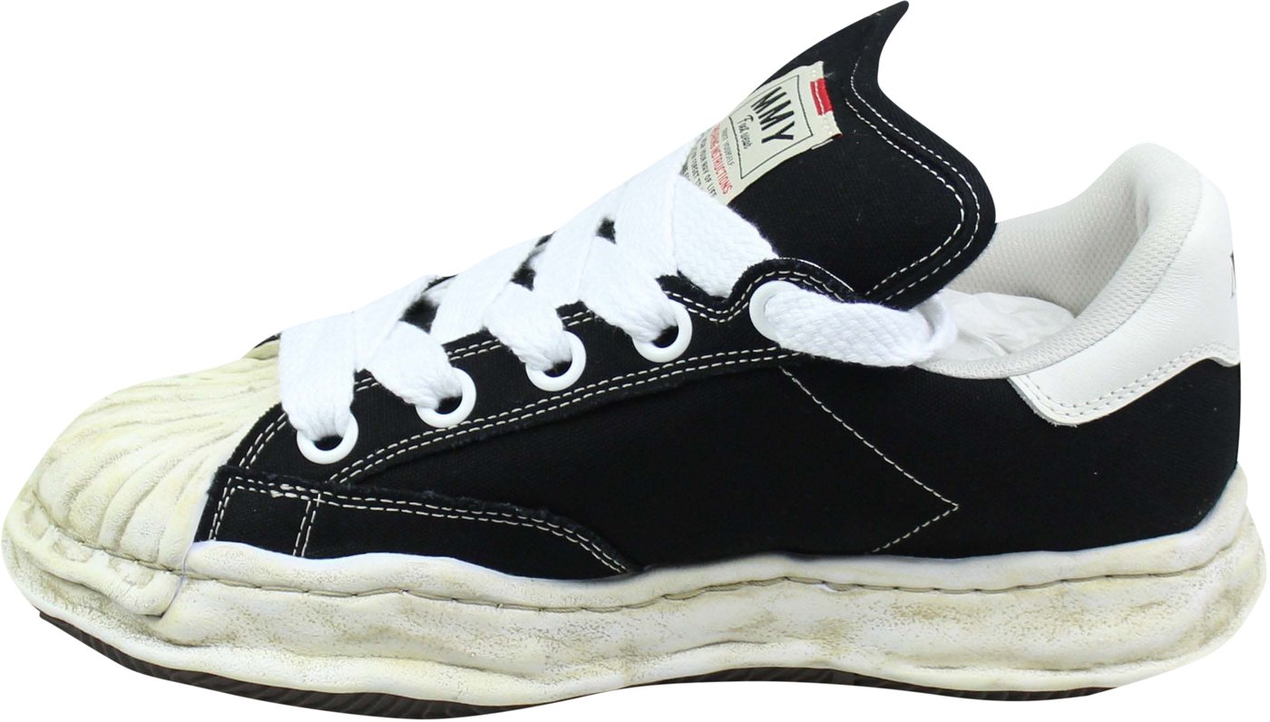 Maison Mihara Yasuhiro Canvas Low Distressed Midsole 'Black/White'