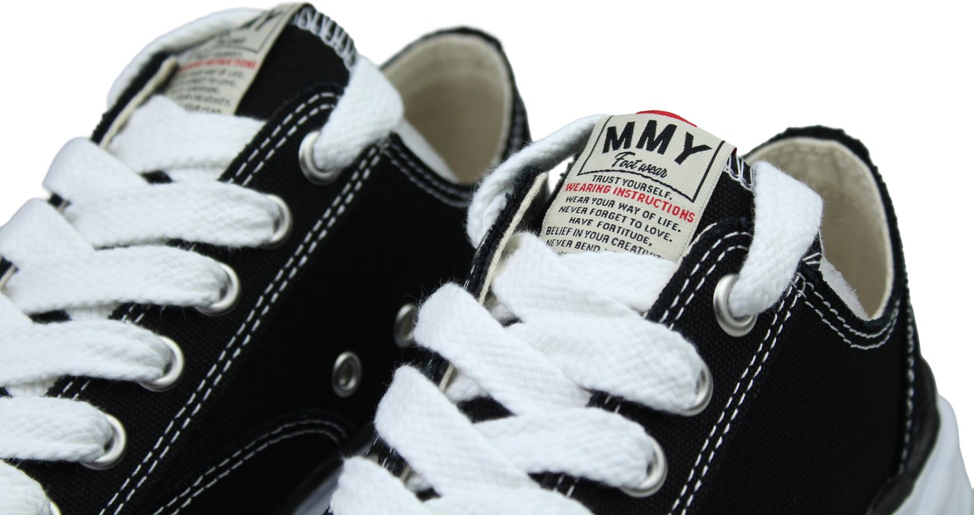 Maison Mihara Yasuhiro Peterson OG Sole Canvas Low 'Zwart'