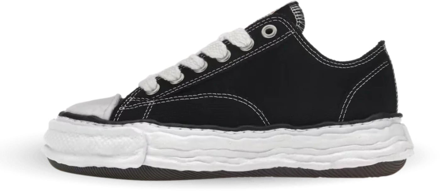 Maison Mihara Yasuhiro Peterson OG Sole Canvas Low Frayed Black
