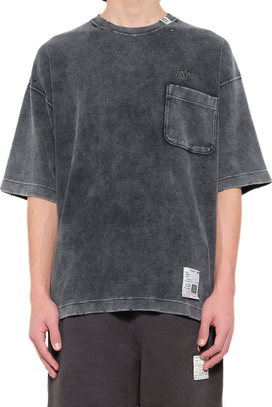 Maison Mihara Yasuhiro Men's Bleached T-Shirt Grey