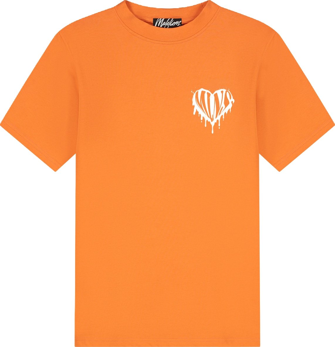 Malelions Dripped Heart T-Shirt MMB40026015 Orange 46001