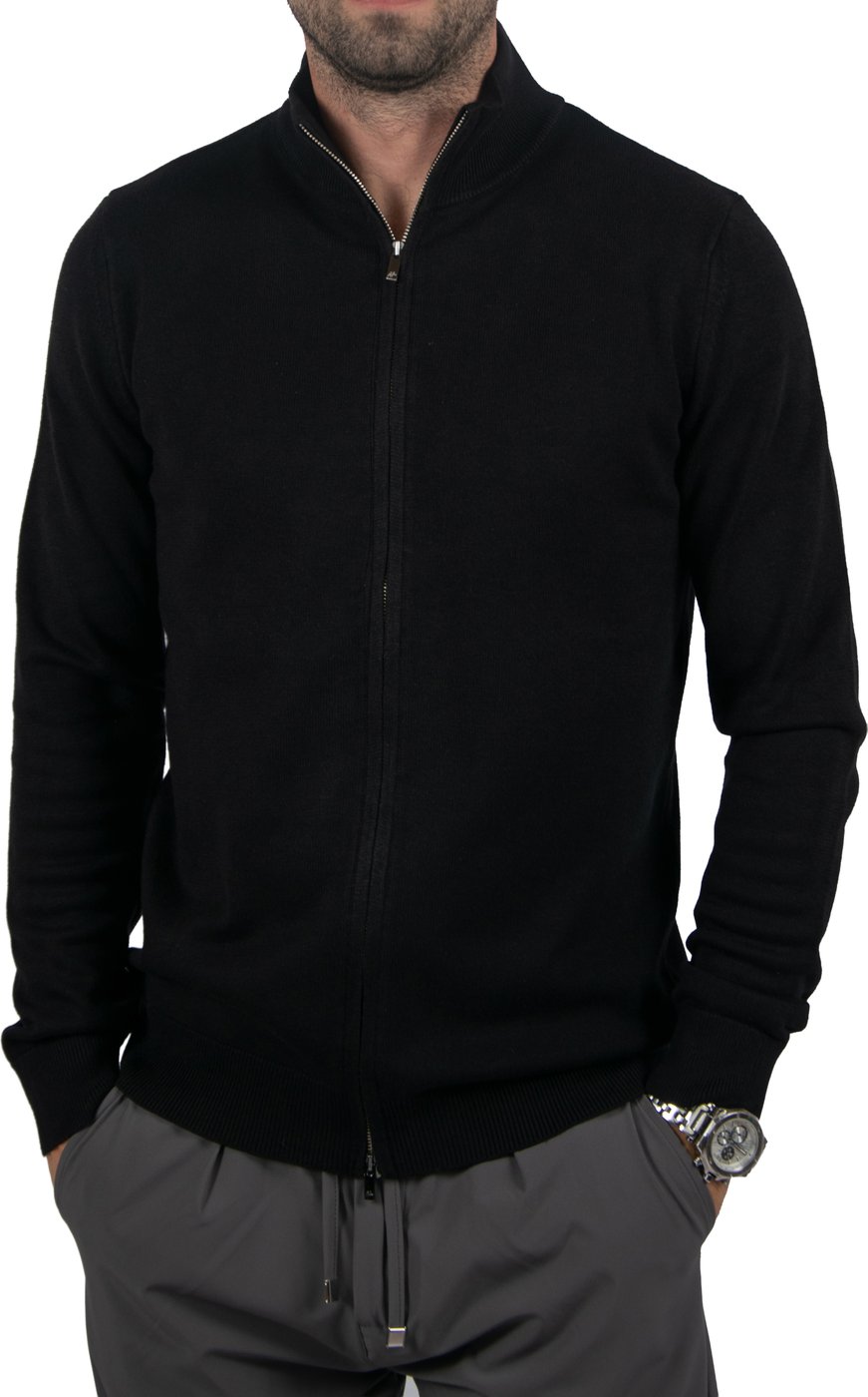 Malelions Knitted Zip Cardigan