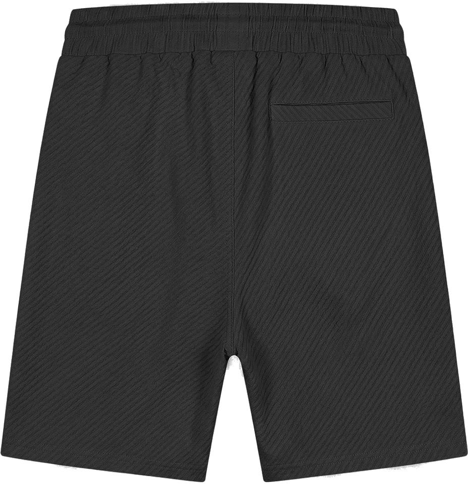 Malelions  Diagonal Seersucker Shorts MMA40026009 Black 49001