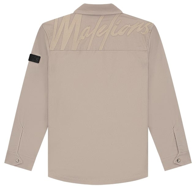 Malelions Junior Signature Overshirt MJ1-AW24-29 beige