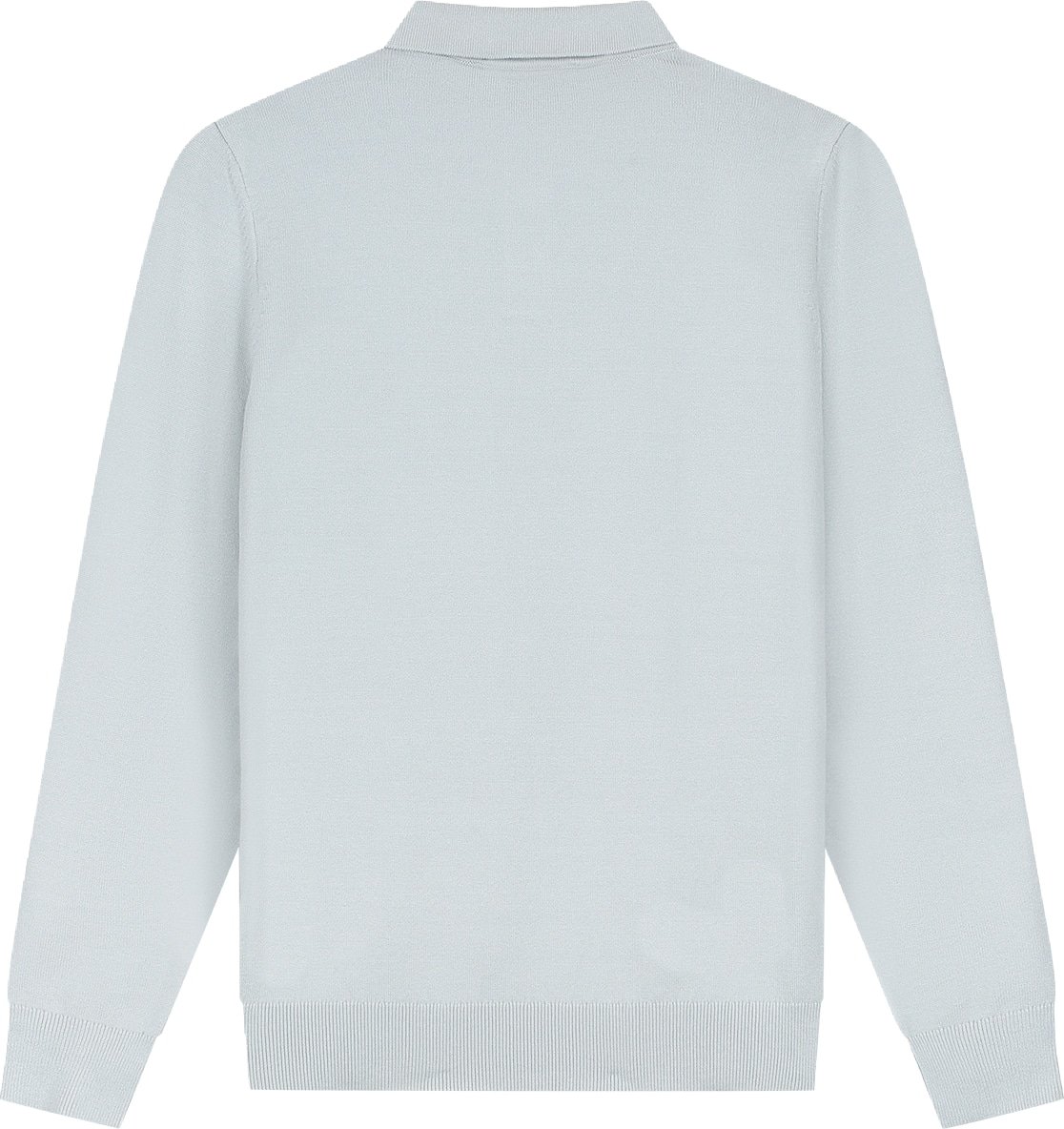 Malelions Knitted Longsleeve Polo MM3-AW25-17 Ocean Grey