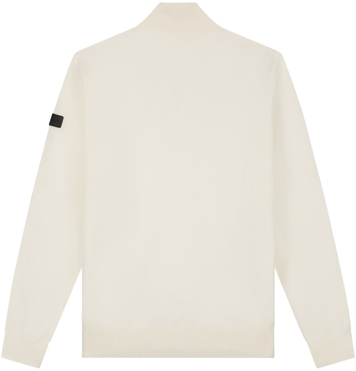 Malelions Knitted Quarter Zip MM3-AW24-09 Off-white