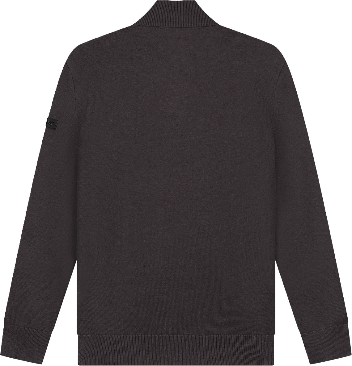 Malelions Knitted Quarter Zip MM3-AW25-23 Mulch Brown