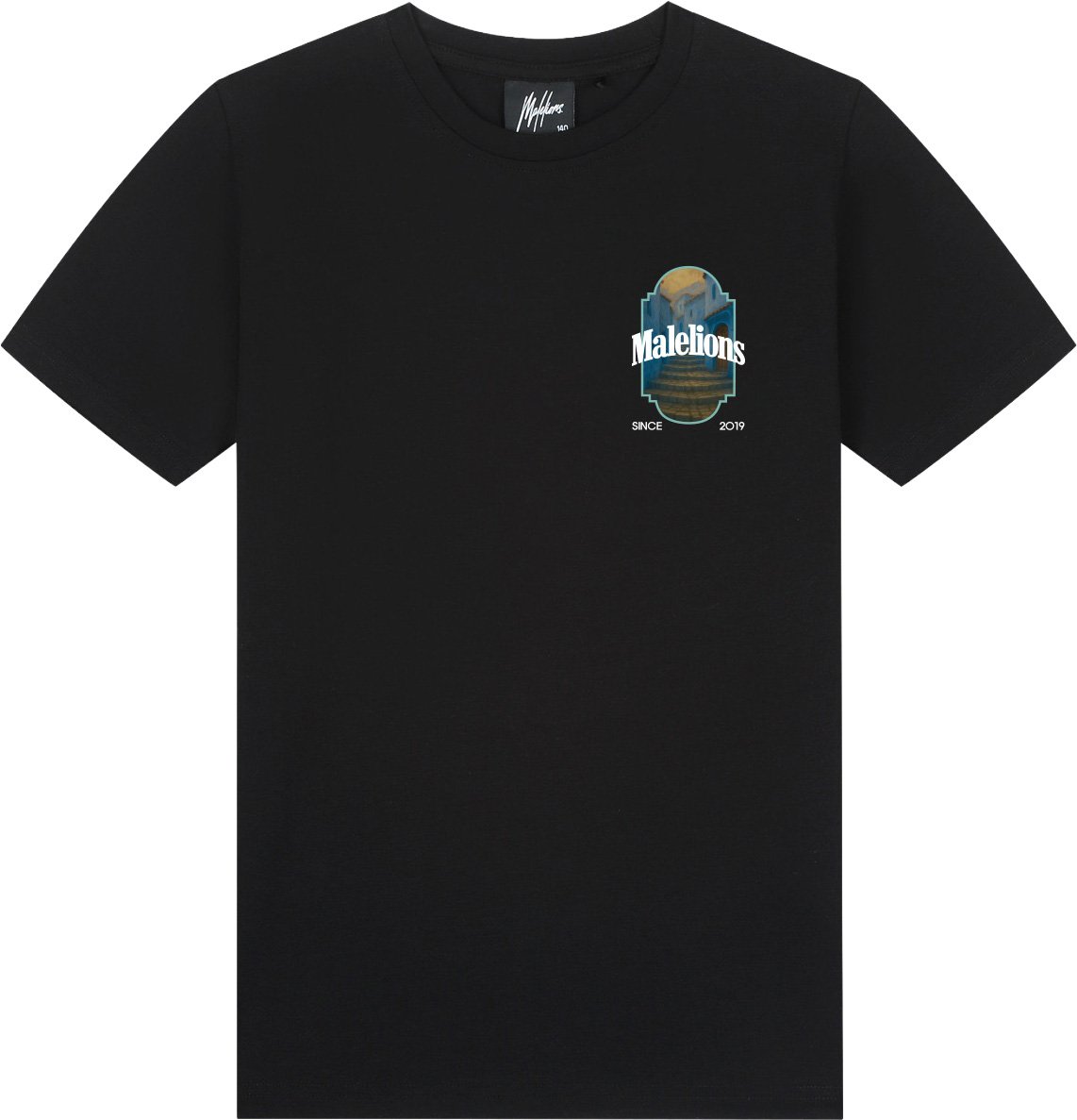 Malelions Malelions Junior Blue Stairs T-Shirt MJA40026025 Black 49001