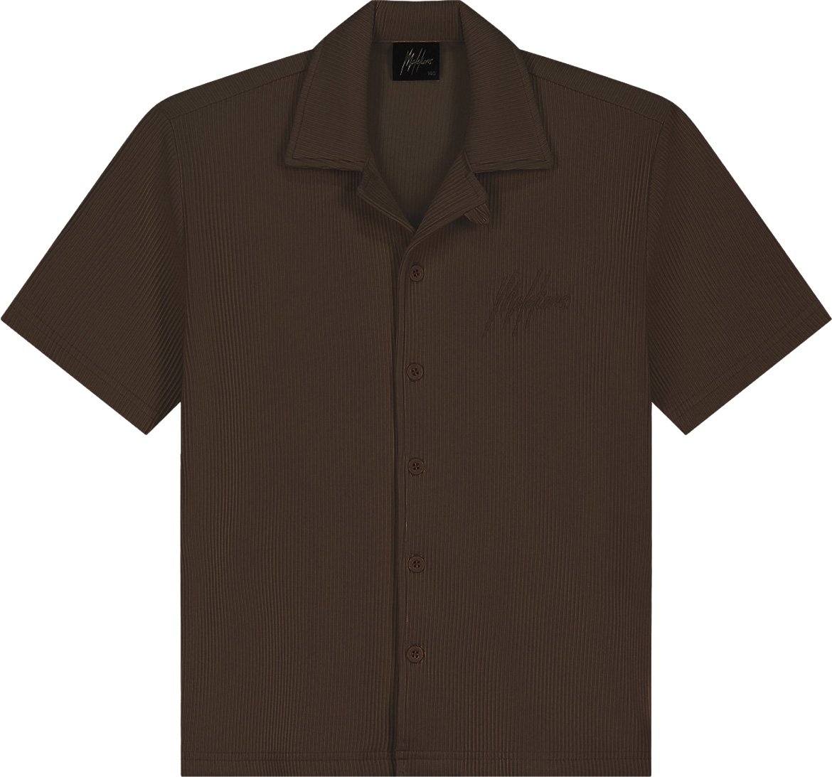 Malelions Malelions Junior Horizon Ribbed Shirt MJA40026001 Dark Brown 50012