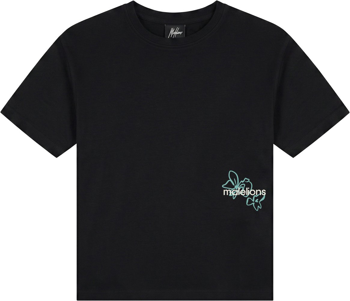 Malelions Malelions Junior Relaxed Botanical T-Shirt MJA40026013 Black 49001