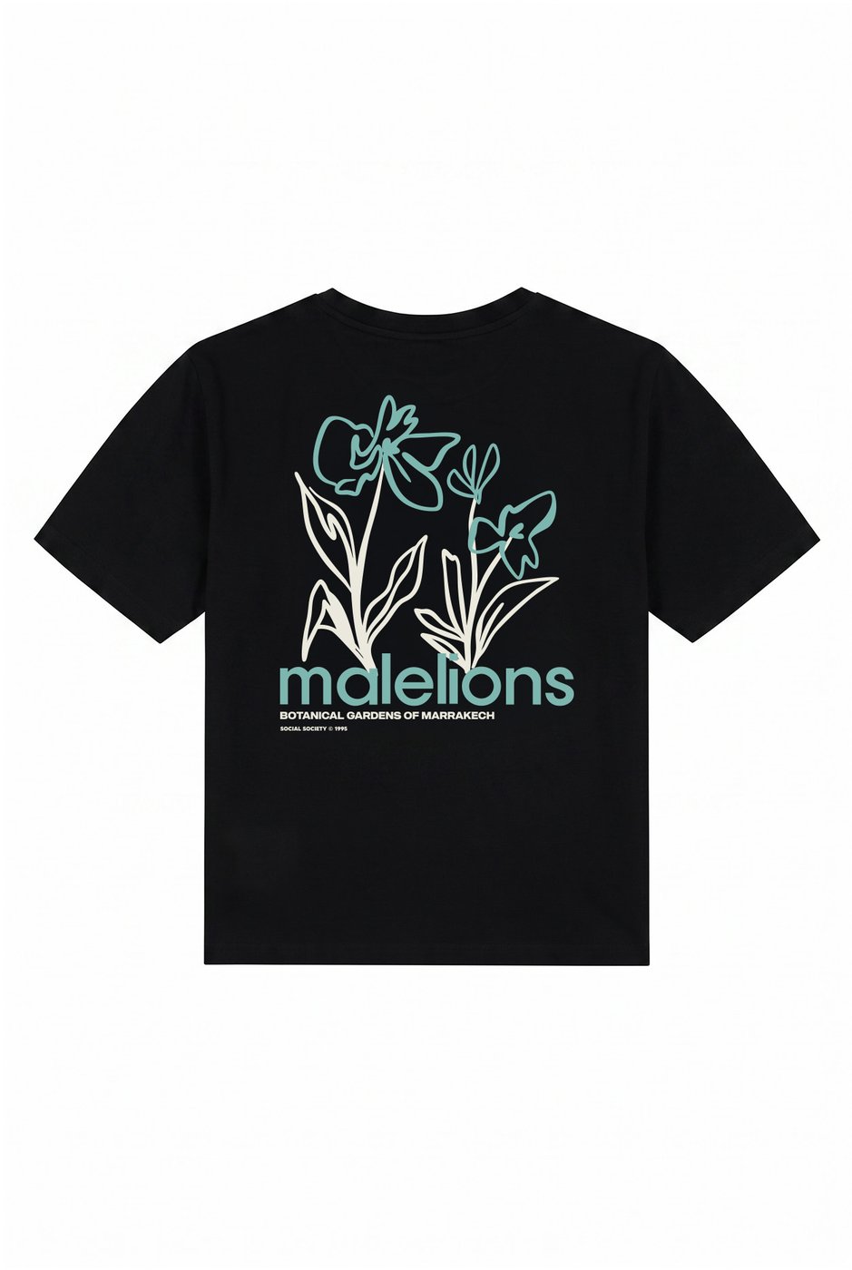 Malelions Malelions Junior Relaxed Botanical T-Shirt MJA40026013 Black 49001
