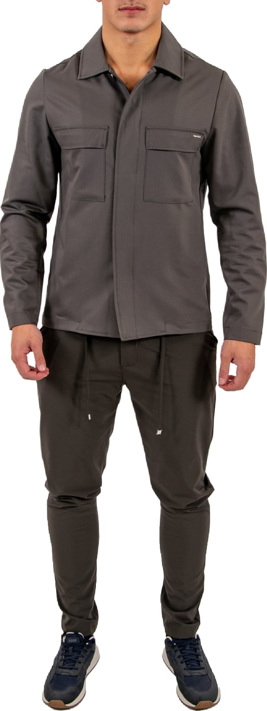 Malelions Malelions Premium Blend Overshirt MPD50026025 43025 Dark Olive