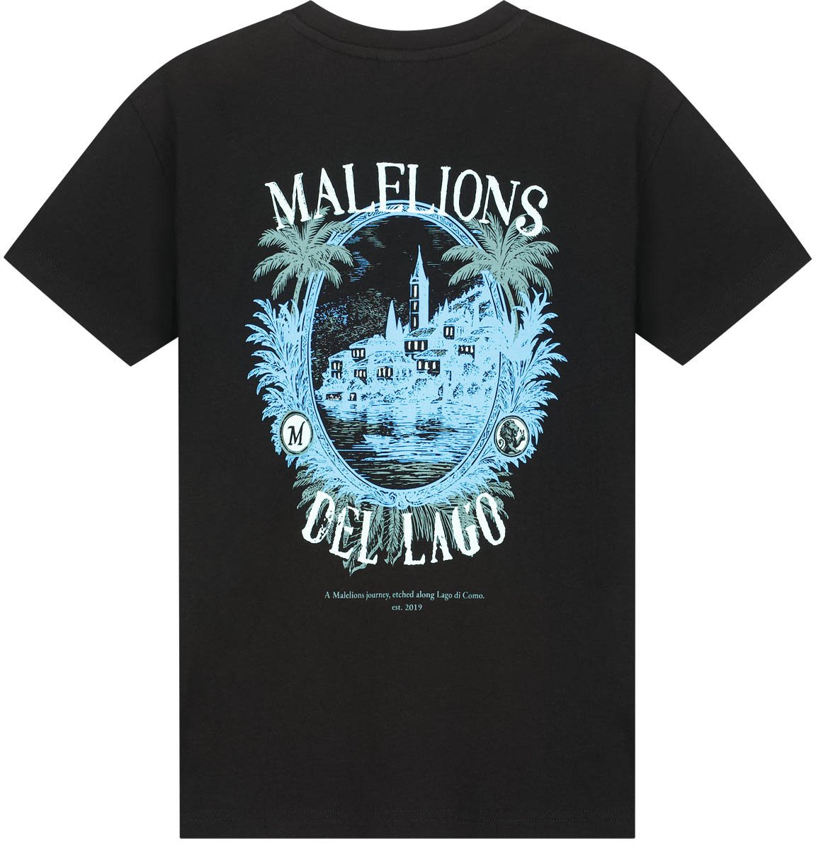 Malelions Relaxed Lago T-Shirt MJB30026019 Black 49001