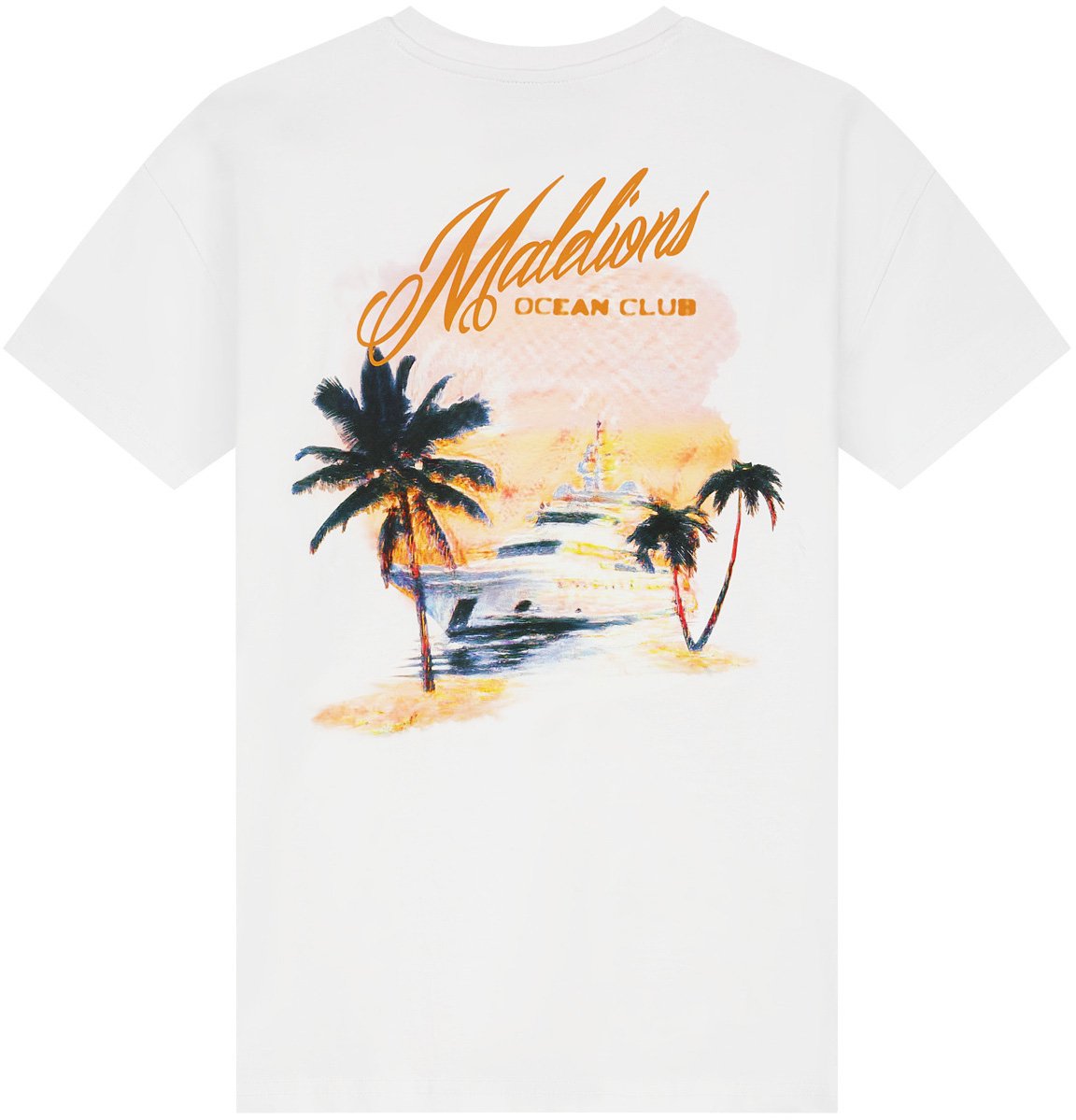 Malelions Relaxed Yacht T-Shirt MJB30026023 White 40001