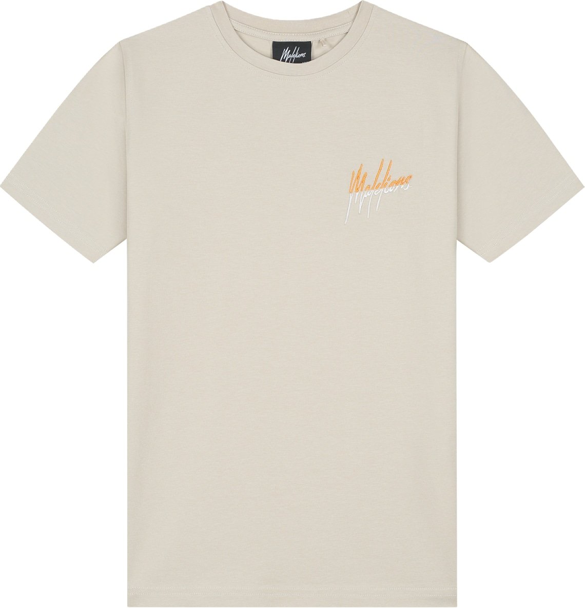 Malelions  Split T-Shirt MJB30026007 Beige/Orange 50010