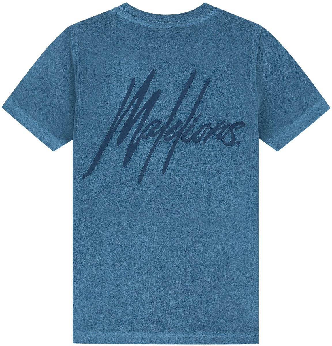 Malelions Towelling T-Shirt MJ1-HS25-09 Indigo