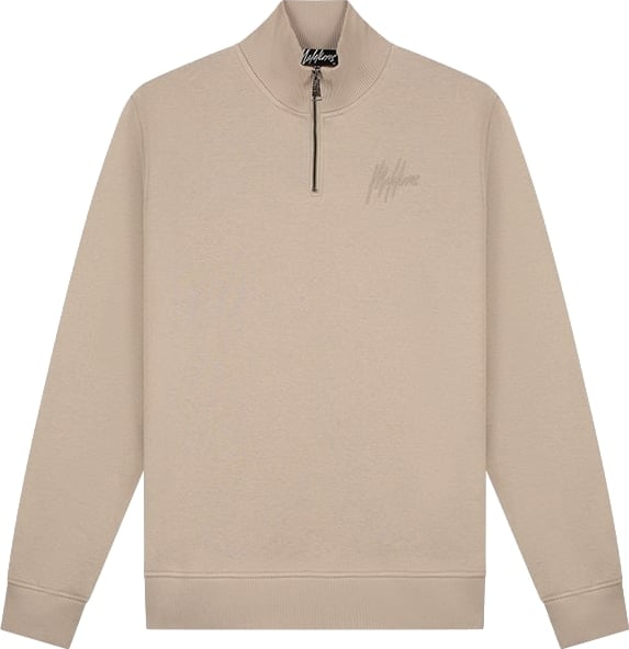 Malelions Turtle Halfzip Sweater MM2-AW24-03 beige