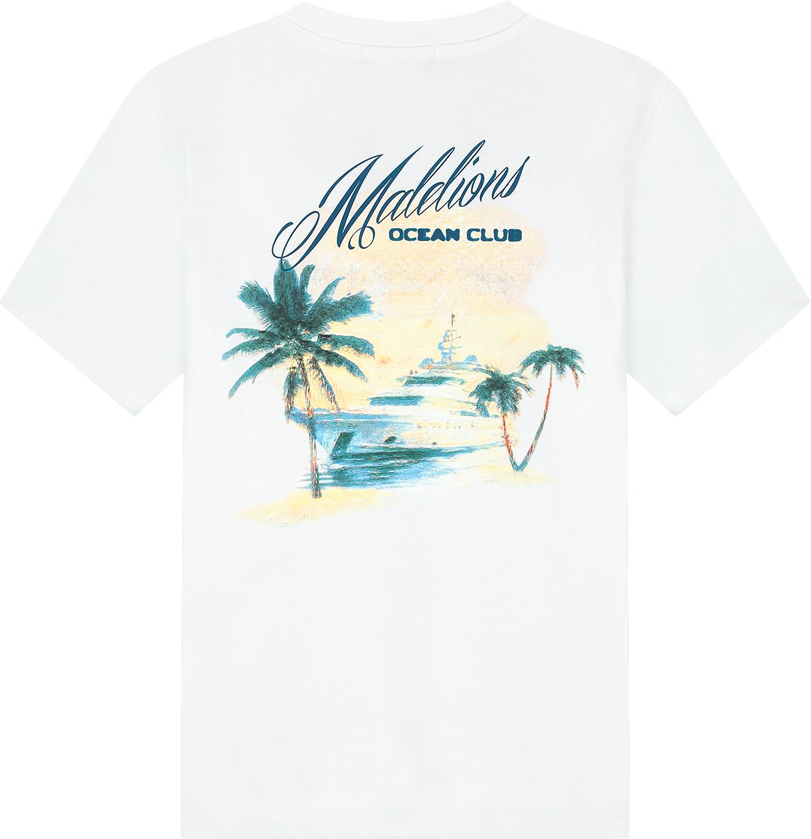 Malelions Yacht T-Shirt MM1-HS25-57 White
