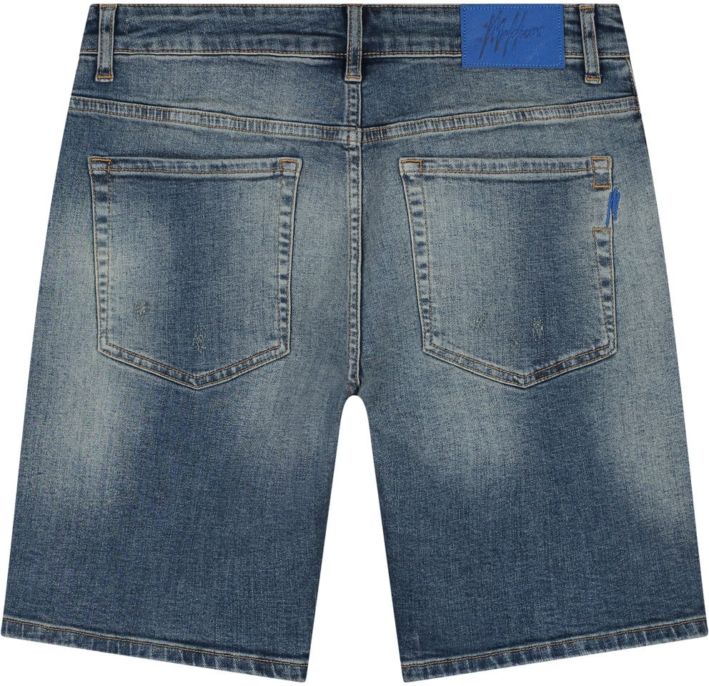 Malelions Men Washed Denim Shorts