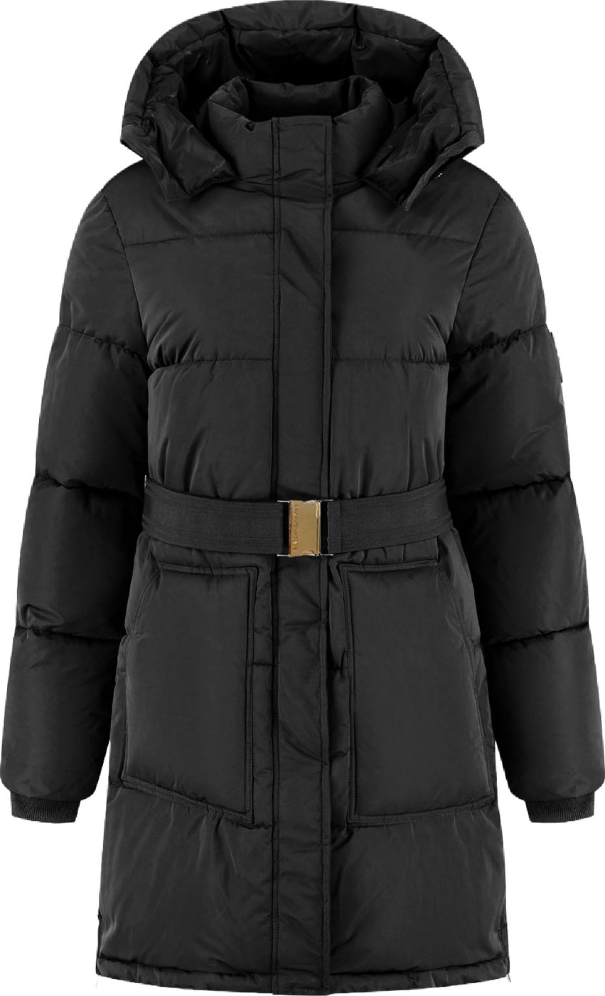 Malelions Women Emblem Mid Length Puffer Jacket