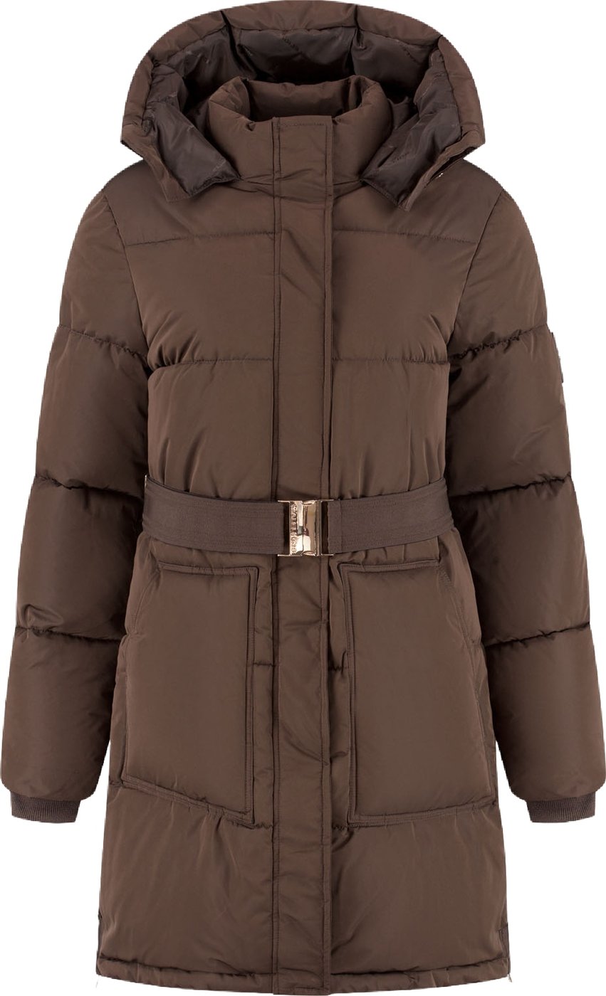 Malelions Women Emblem Mid Length Puffer Jacket