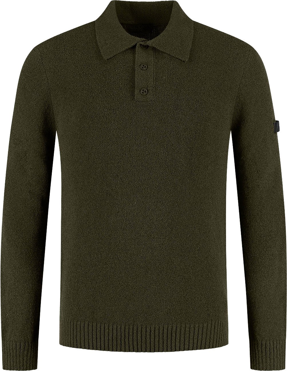 Malelions Premium Knitted Bouclé Longsleeve Polo