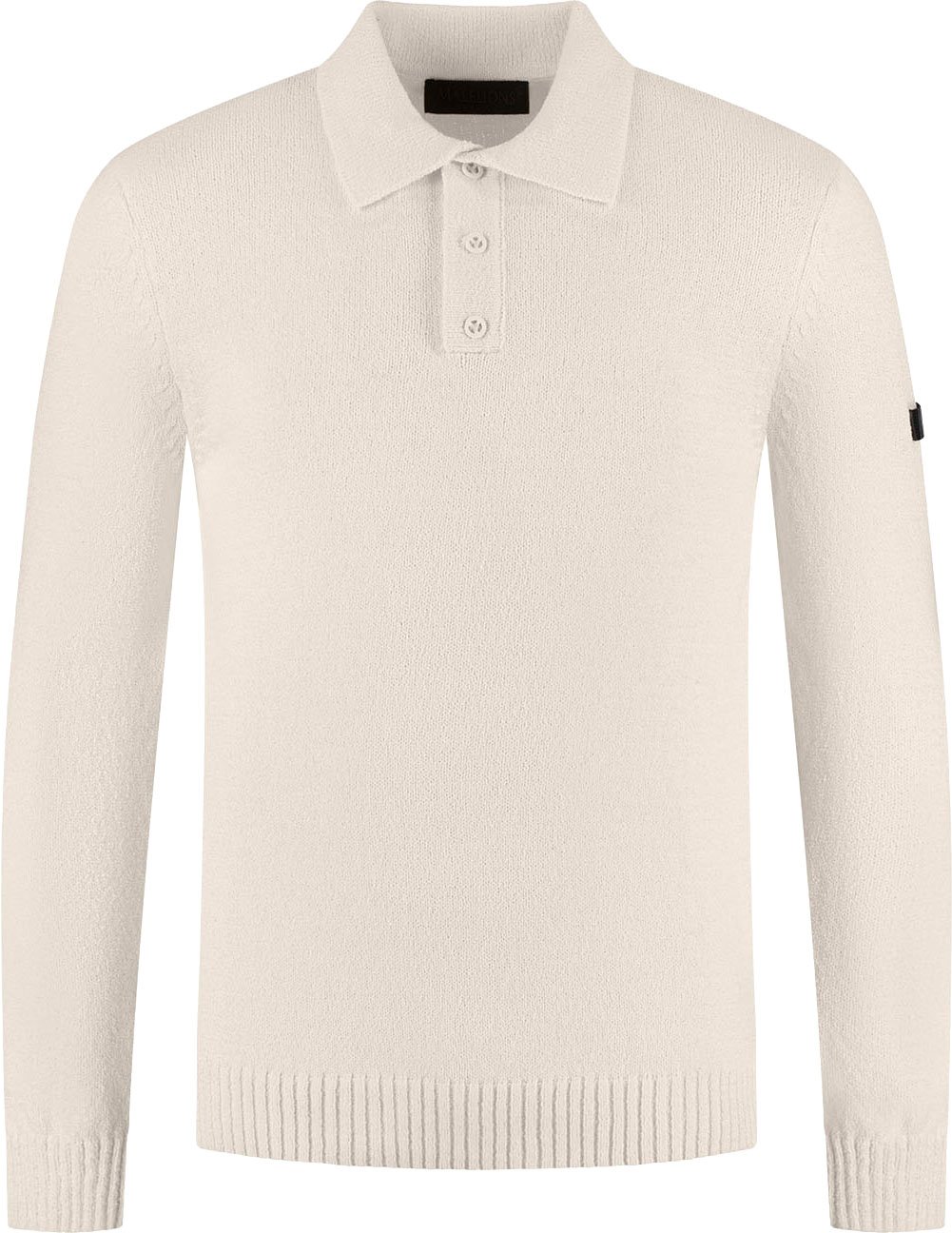 Malelions Premium Knitted Bouclé Longsleeve Polo